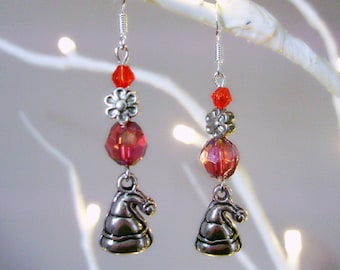 Santa hat, christmas earrings, holiday earrings, Santa earrings, festive earrings, winter earrings, xmas earrings, Christmas gift