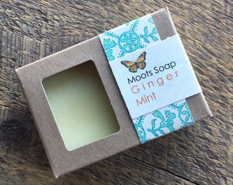 Ginger Mint Soap - Natural Soap, Organic Soap, Vegan Soap, Palm Oil Free Soap