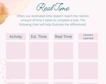 Time Management Worksheet Executive Function Coaching