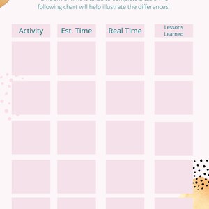 6 Pages of Executive Function Worksheet ADHD Time Management Teachers ...
