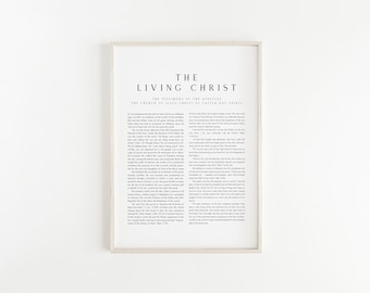 The Living Christ, Modern Digital Printable