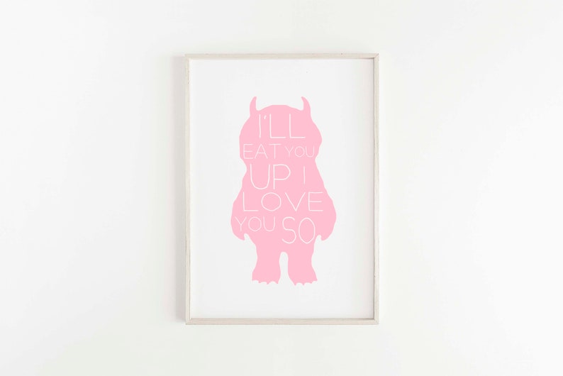 Where the Wild Things Are Nursery Printable, I'll Eat You Up I Love You So image 2