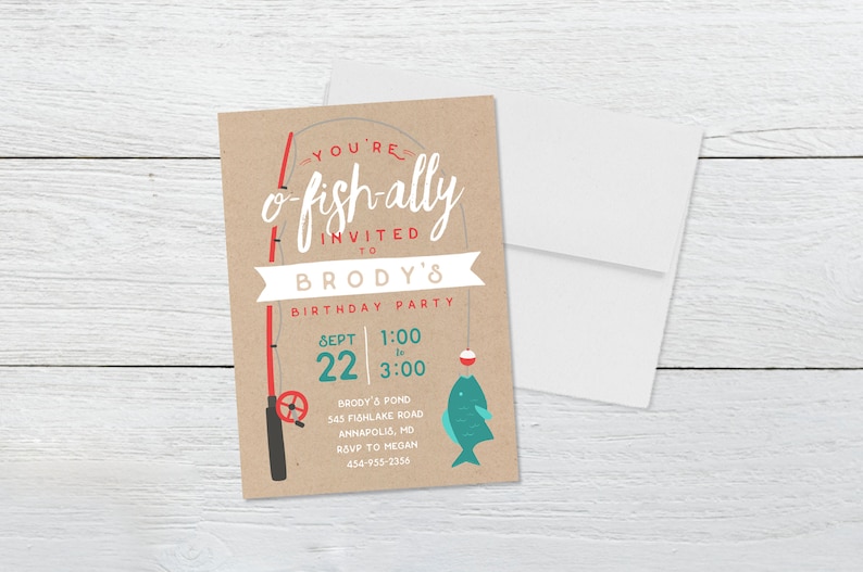 O Fish ally, Printable Birthday Invitation photograph regarding O Fish Ally Printable referred to as O Fish ally, Printable Birthday Invitation