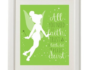 Tinkerbell Pixie Dust, Nursery Digital Printable