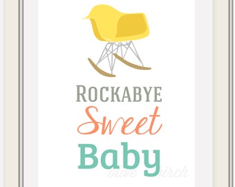 Custom Rockabye Baby Eames Rocking Chair Printable