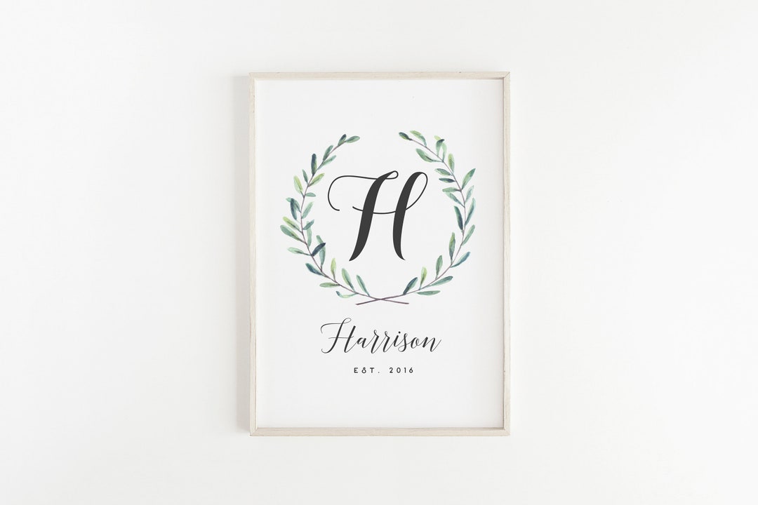 Custom Last Name, Family Printable - Etsy