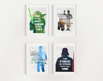 Star Wars Set of Four, Digital Art Printables