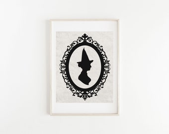 Witch Silhouette, Halloween Printable