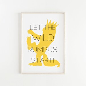 Where the Wild Things Are Nursery Printable, Wild Rumpus image 1