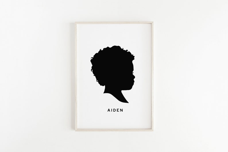 As seen in Good Housekeeping, Custom Child, Baby, Adult Digital Silhouette Printable image 3