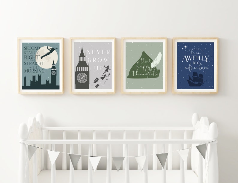 Peter Pan, Second Star to the Right Nursery Printable image 2