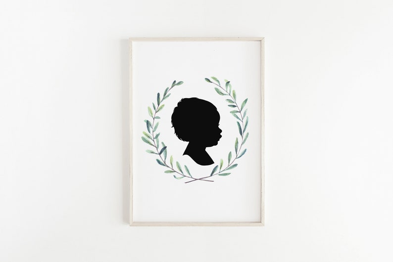 As seen in Good Housekeeping, Custom Child, Baby, Adult Digital Silhouette Printable image 2