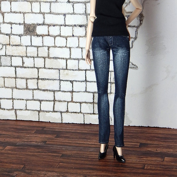 Stonewashed Jeans for Fashion Royalty, FR2, NuFace, Poppy Parker and other 12" fashion dolls