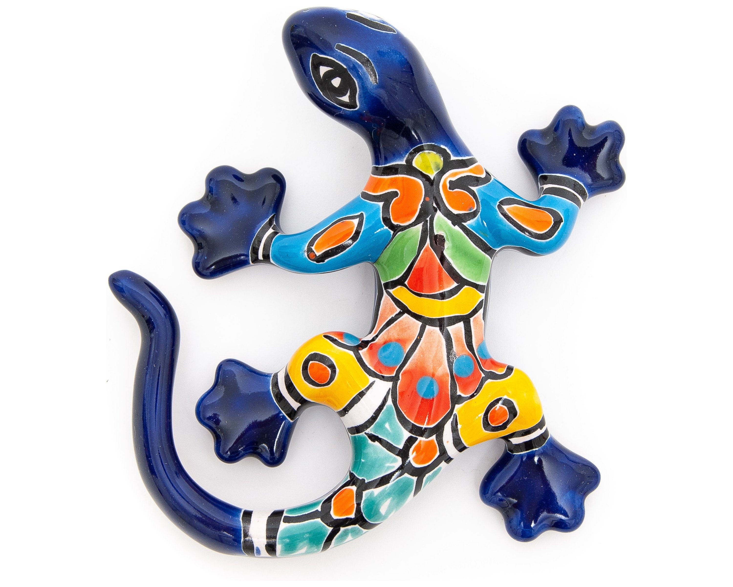 Talavera Ceramic Pottery Mini Gecko Garden Sculpture Wall Art Etsy