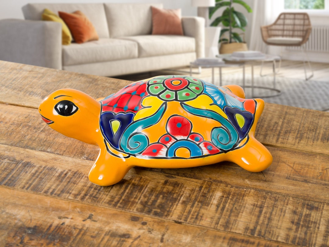 Talavera Pottery Turtle Mexican Ceramic Pottery Sea Turtle Mexican Good