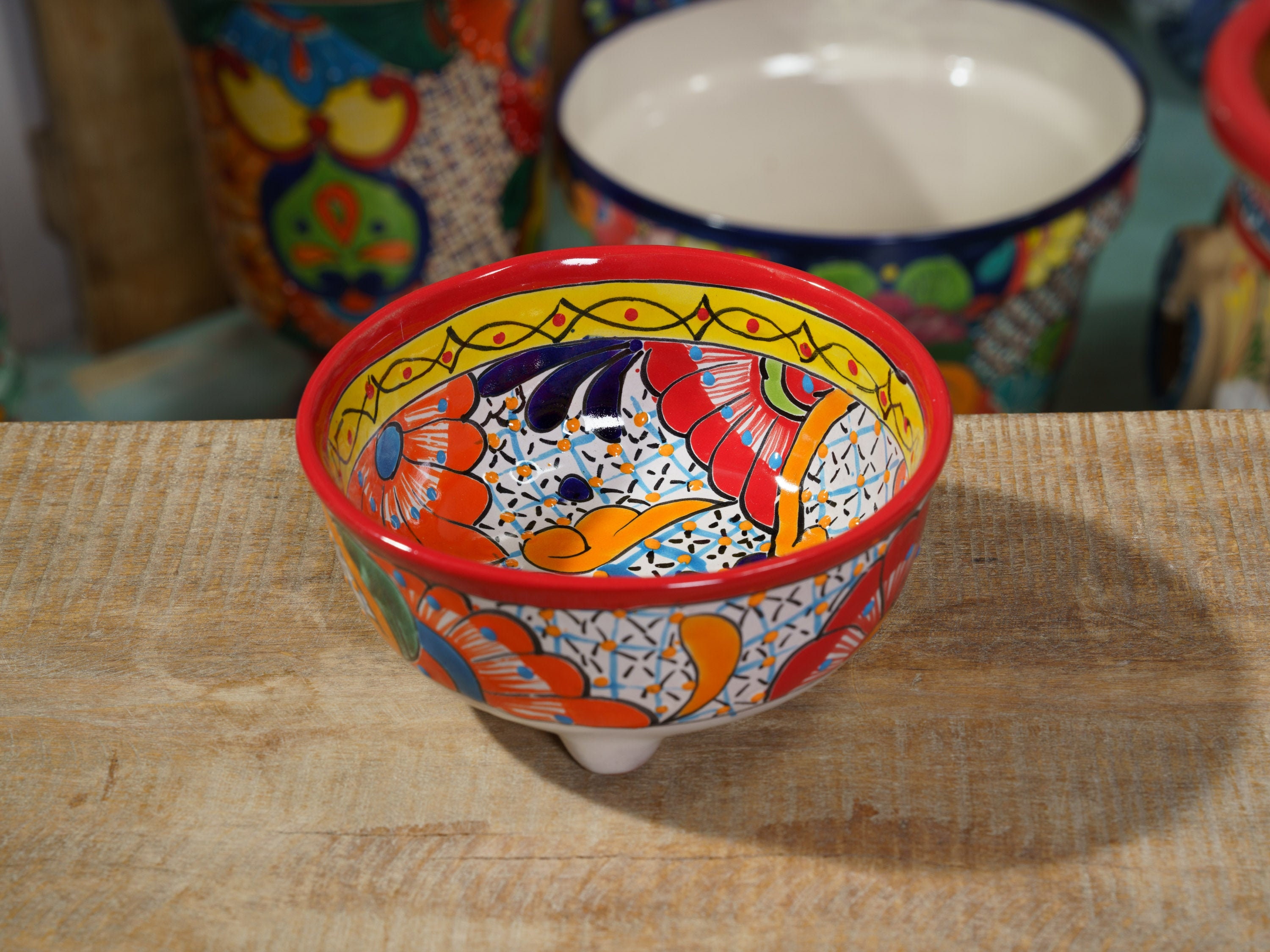 Talavera Salsa Bowl – Outside-In