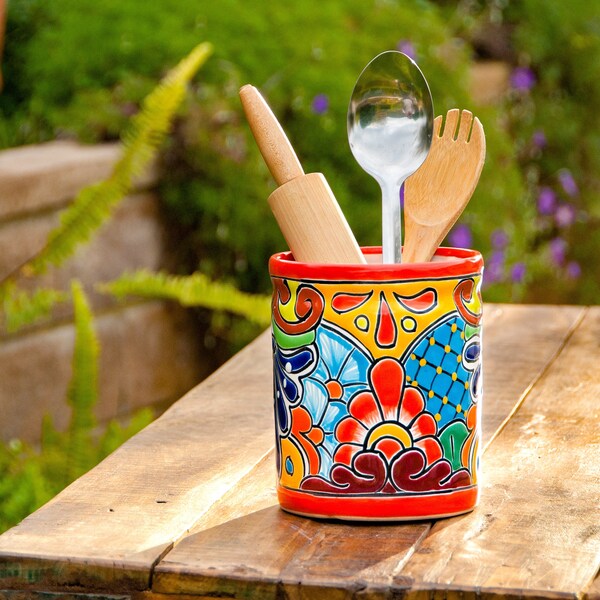 Red Utensil Holder - Etsy