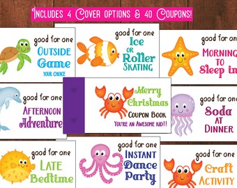 stocking stuffer for kids coupon book valentines day gift for etsy