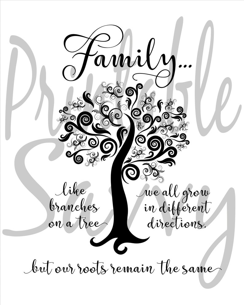 Family Like Branches on a Tree Print Instant Download Etsy Family Like Branches on a Tree Print Instant Download Etsy