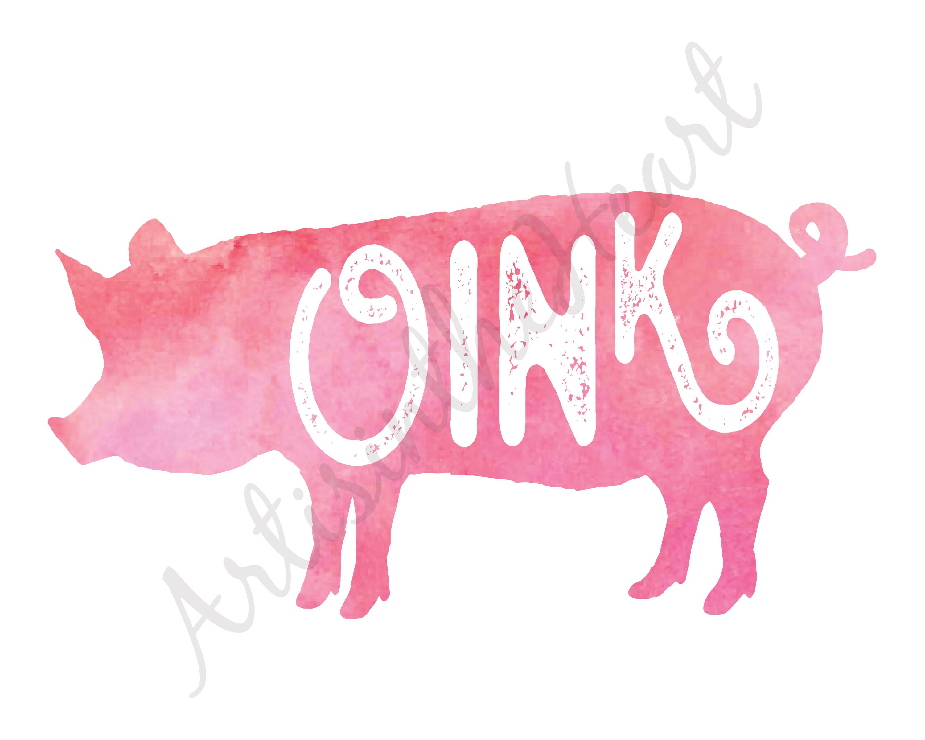 Printable Farm Animal Nursery Print Pig Cow Rooster Lamb | Etsy
