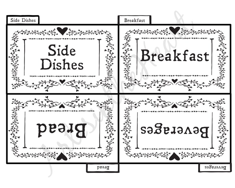 Printable DIY Recipe Cards Bible Verses Christian Instant Etsy