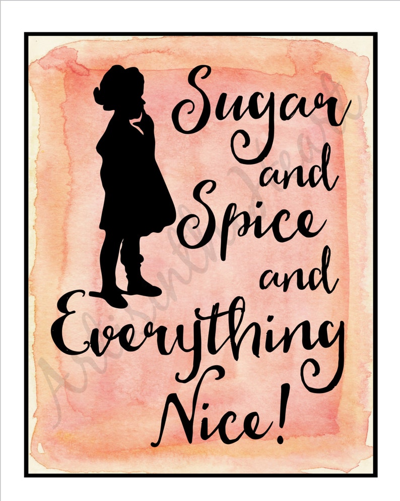 Sugar and spice and everything nice that