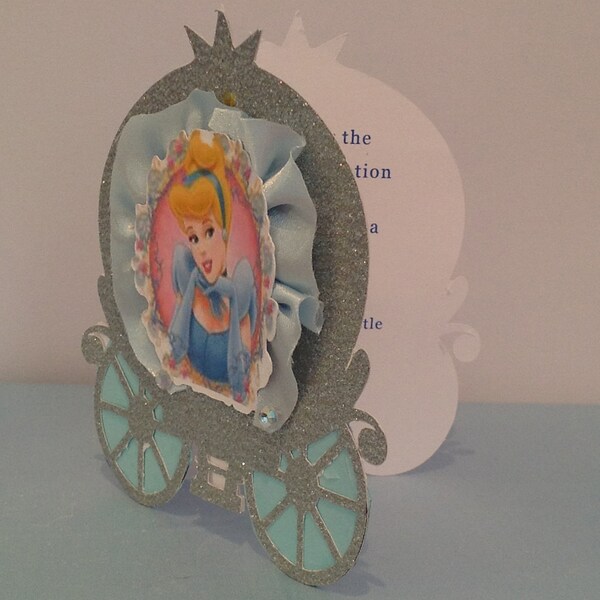 Princess Cinderella Invitation with envelope (12)