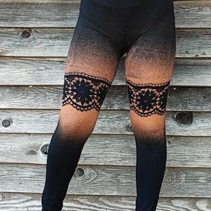 WOMENS LEGGINGS - Large, Leggings, Tights, Burlesque, Steampunk, Burni -  kelseyscreations