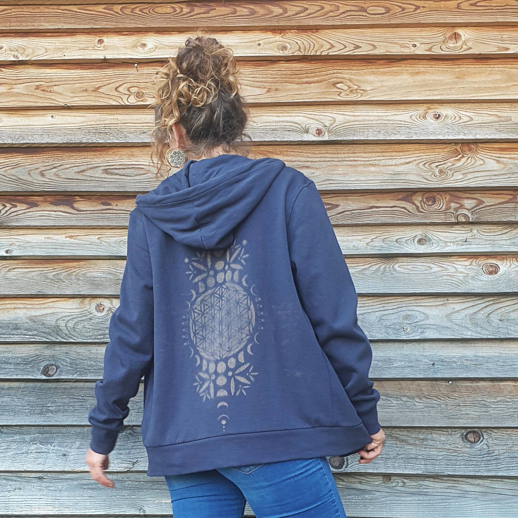 Sacred Geometry Wear Flower of Life Hoodie