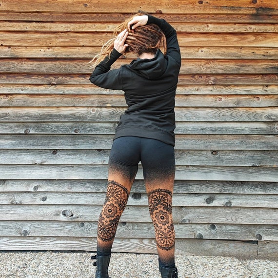 Discolored Sexy Leggings With Lace Pattern Crochet Doily, Rock Style Footless  Tights, Gypsy, Bohemian, Witchy, Festival, Alternative Fashion -  Canada