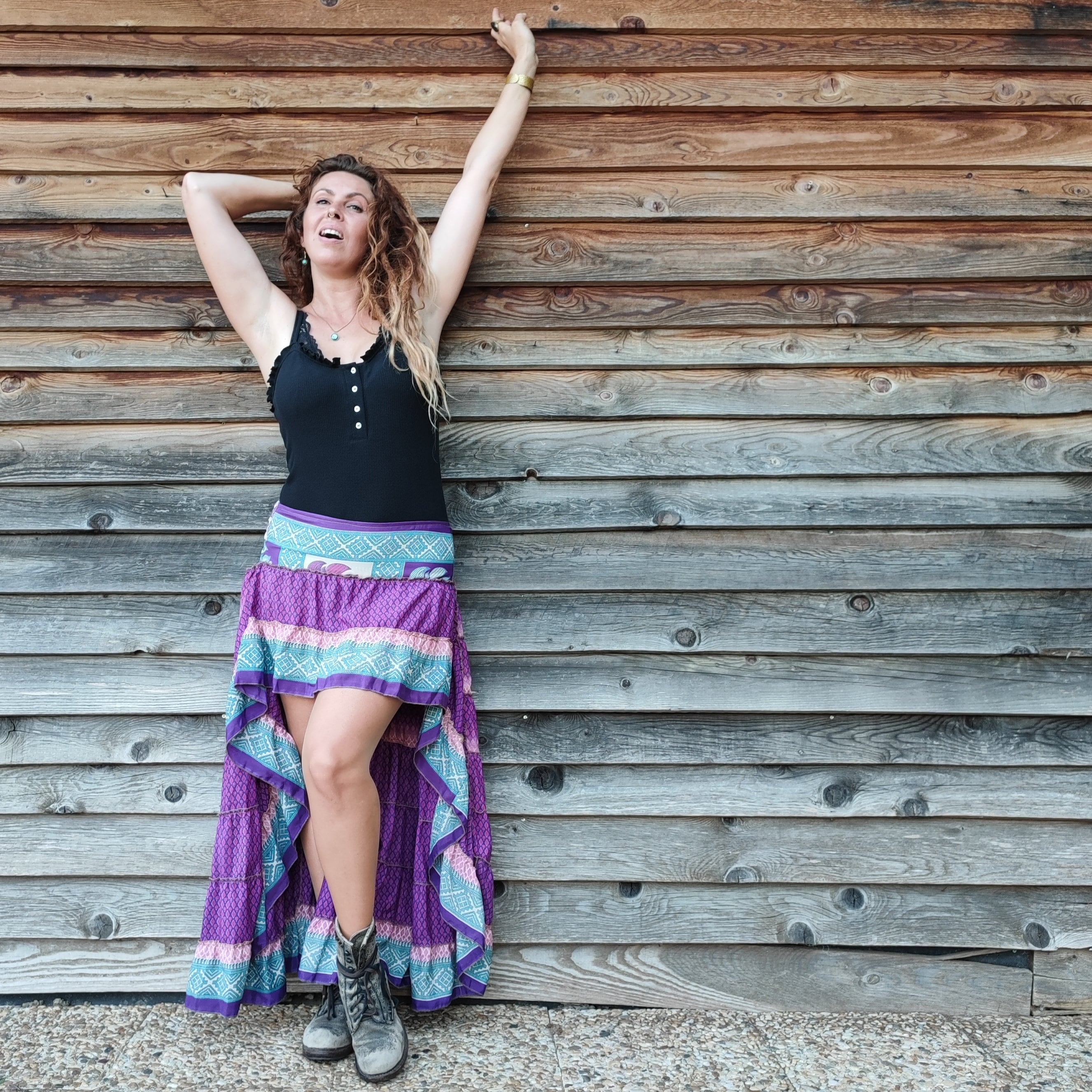 Short Front Long Back Gypsy Skirt Bohemian Fashion Hippy Festivals Bohemian Beach Skirt Asymmetrical Skirt Boho Chic Ibiza Clothing. Etsy UK