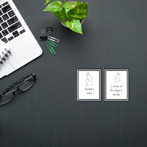 Lichaamspositieve bevestigingskaarten (digitaal product)