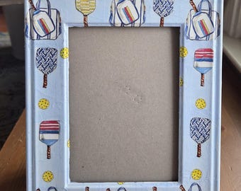 Pickleball 5X7 Decoupage Photo Frame