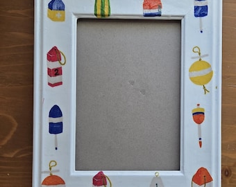 Lobster Buoys 5X7 Decoupage Photo Frame