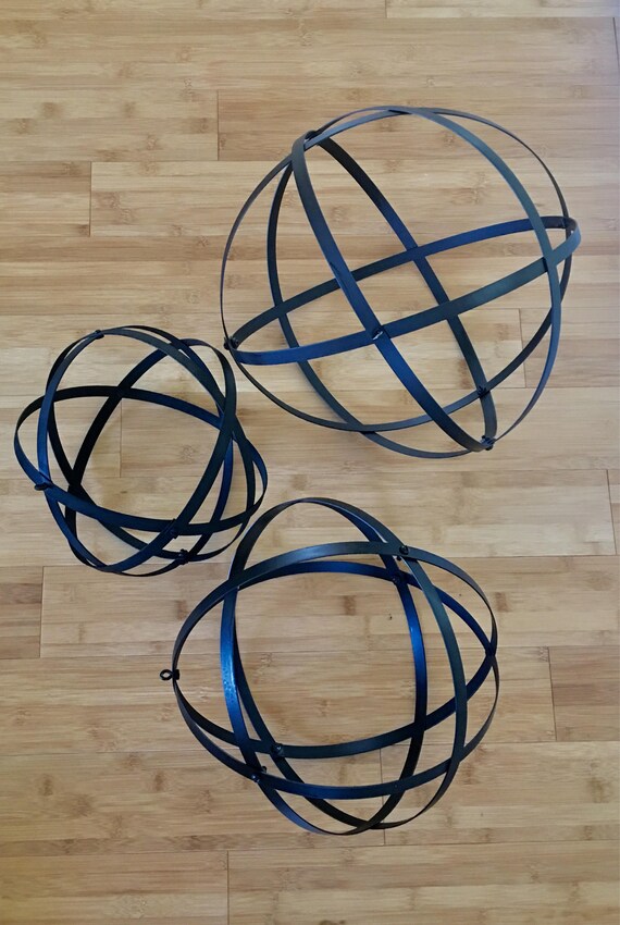 14 inch Garden metal orb Etsy