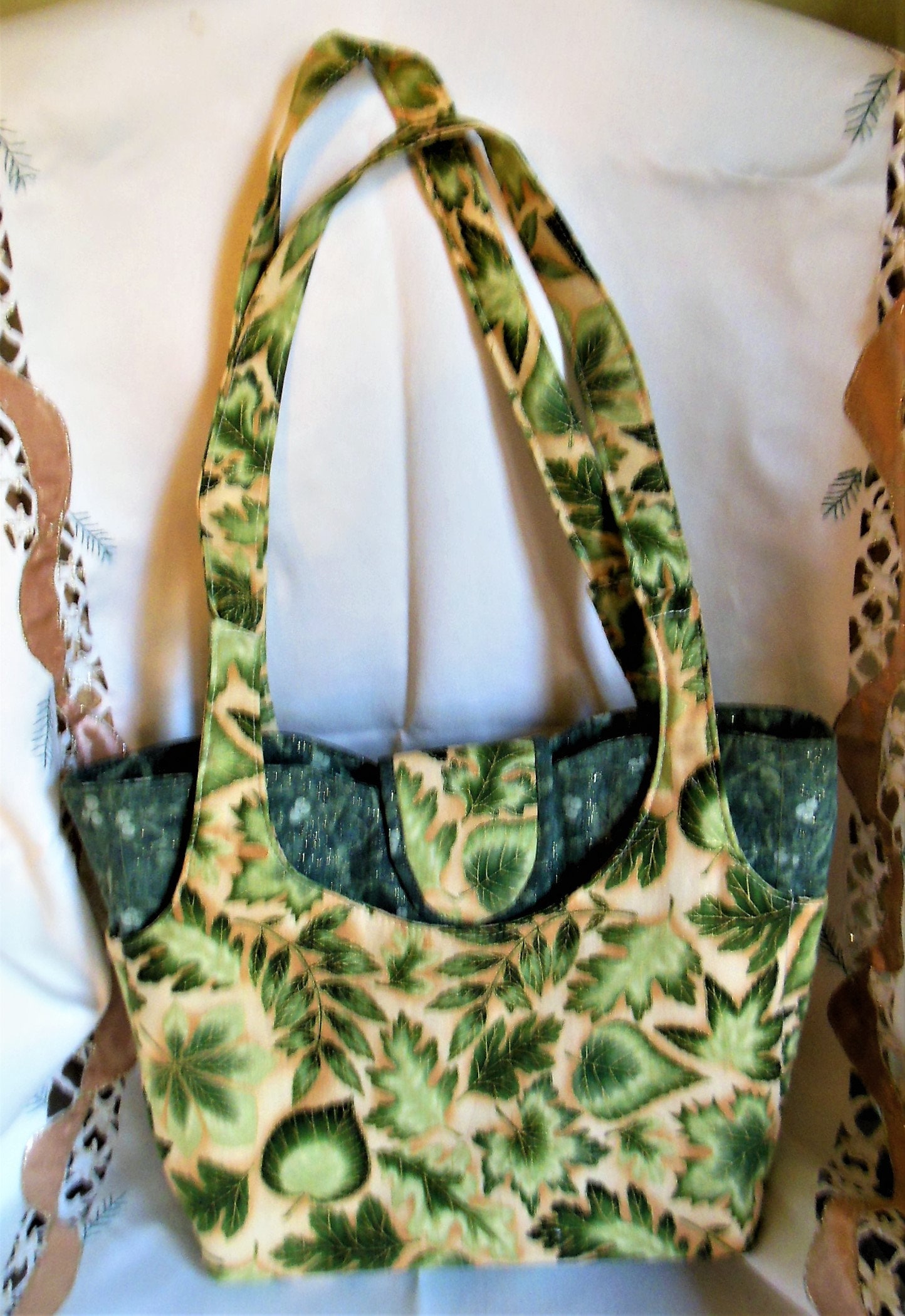 Handmade MediumSized Quilted Cotton Shoulder Bag Purse Tote Etsy