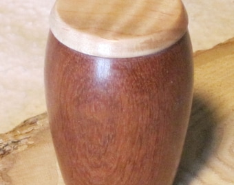 Conga-Shaped Shaker - Padauk and Curly Maple