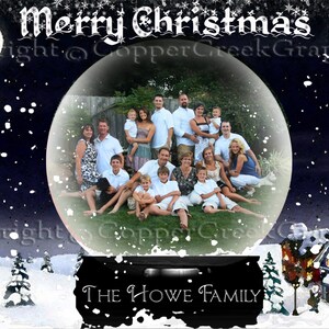Christmas Announcement, Digital Download Multi Layered psd, includes Fonts in a Zip File, from our &quot;Announcement Collection&quot;