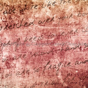 May include: A red and white textured background with handwritten text in black ink. The text includes the words "and keep", "beauty and", "reached over your", "soft fragile", "Standing for", "Holding onto", and "The best".