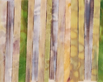 Wildflower Garden: Stained Glass Strips, Mosaics Supplies, One Pound, (B42-wg)