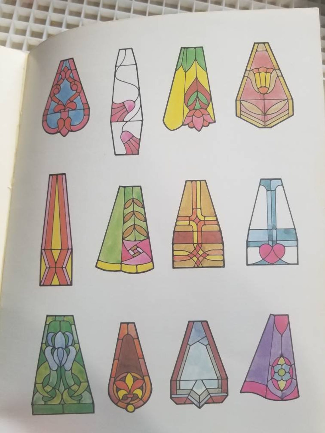 EASY to MAKE Stained Glass Lampshade Patterns by Ed Sibbett Etsy