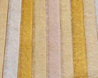Soft Cathedral Mix:  Stained Glass Strips, Mosaic Supply, One Pound, (B6-cm17)