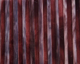 Two Purples:  Stained Glass Strips, Mosaic Supply, One Pound, (B7-tp7)