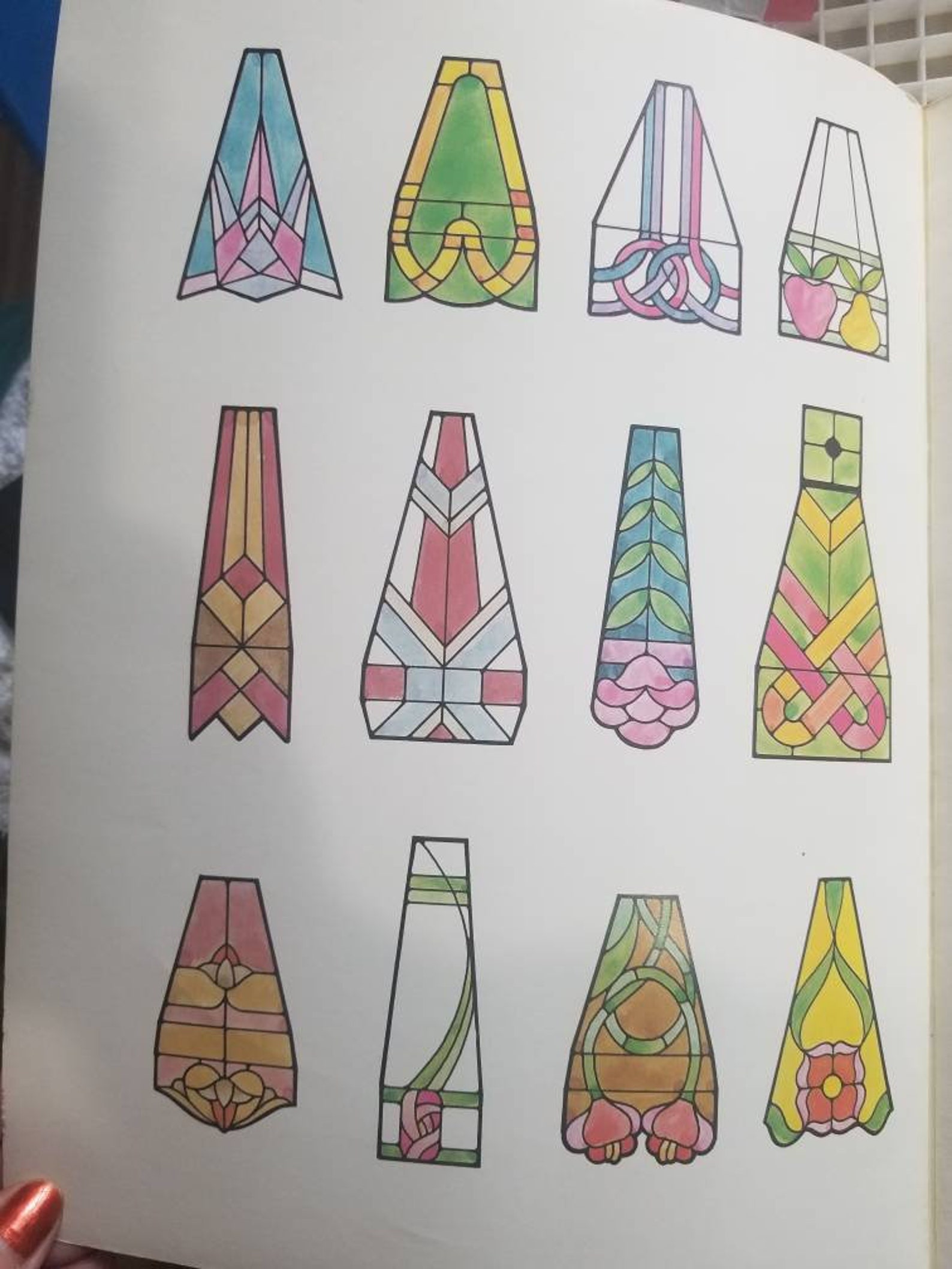 EASY to MAKE Stained Glass Lampshade Patterns by Ed Sibbett Etsy