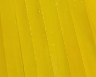 Yellow Wispy:  Stained Glass Strips, Mosaic Supply, One Pound, (B13-yw7)