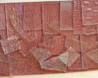 Clea Glass Pieces:  Free Shipping, Stained Glass, Mosaic Supply, 1-1/2 Pounds, (B29-csg)