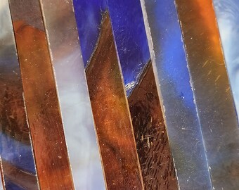 Festive / Colorful Theme:  Stained Glass Strips, Mosaic Supply, One Pound, (B14-pd)