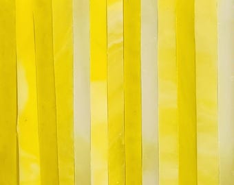 Yellow Mix:  Stained Glass Strips, Mosaic Supply, One Pound, (B13-ymx)