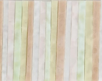 Pastel Mix: Stained Glass Strips, Mosaic Supply, One Pound, (B44-pm)