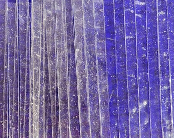 CLEAR Textured 2:  Stained Glass Strips, Mosaic Supply, One Pound,  (B1-ct2)